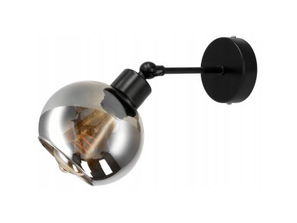 52081 sklenena led nastenna lampa 1xe27 kourova koule