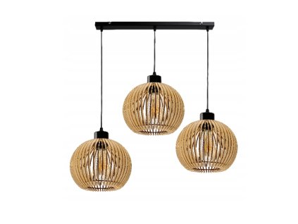 33975 stropni led svitidlo loft 3xe27 wood cerne