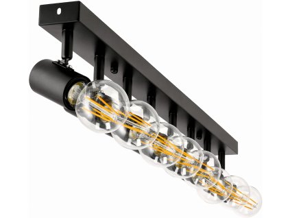 37790 stropni svitidlo viki 8x e27 cerne
