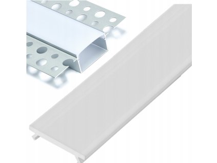 48115 stinidlo kryt na led profil 2 m matne do sadrokartonu