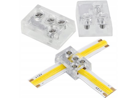 48103 univerzalni konektor pro cob 8mm led pasek rovny uhlovy t