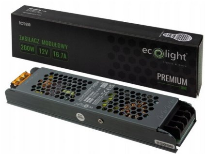 48037 zdroj led slim ip20 12v 16a 200w premium line