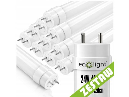 10x LED trubicové svetlá 120cm T8 24W 3360lm 4000K