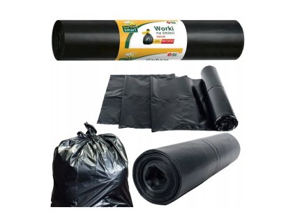 Vrecia na odpad 240l 10 kusov STRONG SmartBee čierne vrece veľké pevné