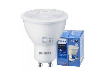 LED žiarovka GU10 4,8W 360lm CorePro CCT