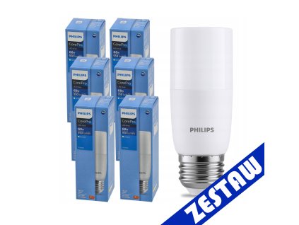 SADA 6 LED žiaroviek E27 T38 9,5W 950lm CorePro 3000K