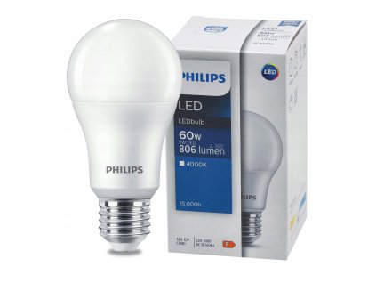 LED žiarovka E27 PHILIPS 8W 806lm 4000K - neutrálna biela
