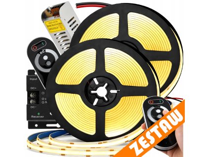 Sada LED neonových COB pásků 12V 10m 120W - zdroj + ovladač