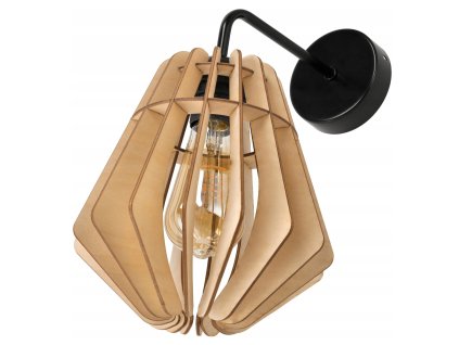 Nástenné LED svietidlo 1x E27 LOFT edison drevené