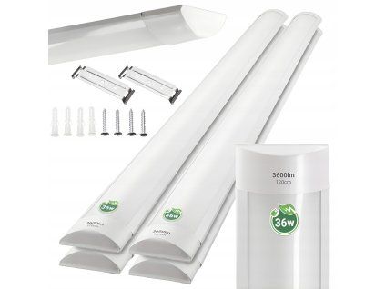 4x LED panelová lampa 120 cm 40W