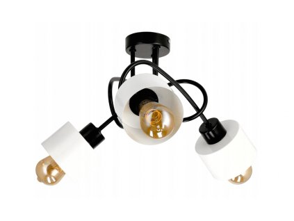 LED závesná lampa LOFT - 3xE27 - CUBE WHITE