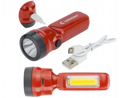 LED dobíjacie svietidlo USB + kábel 2v1