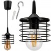 39597 lustrova zavesna lampa spring cerna e27