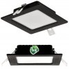 40731 ctvercovy led panel cerny zapusteny 6w pc neutralni bila