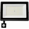 40146 led reflektor 100w pir senzor pohybu neutralni bila