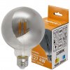 40797 led zarovka g95 e27 4w filament kourova tepla bila