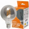 40803 led zarovka g95 e27 8w filament kourova tepla bila