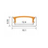 48769 7 48769 7 led eloxovany hlinikovy profil povrchovy 1m sada