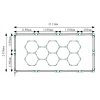 48577 2 48577 2 led stropni svitidlo hexagon ip44 450w 110 lm w 243 x 411cm studena bila