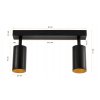34677 2 34677 2 led stropni svitidlo viki gold 2xgu10 cerne