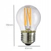 25074 25074 led zarovka e27 g45 4w 340lm filament tepla bila