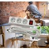49042 2 prodluzovaci kabel 3 zasuvky 3m 3680w s vypinacem