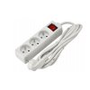 49042 3 prodluzovaci kabel 3 zasuvky 3m 3680w s vypinacem