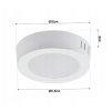 49267 3 prisazeny kulaty led panel 6w 660lm neutralni barva