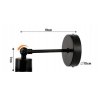45058 5 sklenene led nastenne svitidlo 1xe27 rolovaci pruhledny ctverec