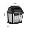 44359 4 solarni lampa s pohybovym senzorem 2 led ip54