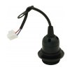 44551 stavebni a renovacni drzak lampy na zarovky e27 kabel s matici 230v cerny