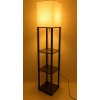 51952 stojaci lampa s polickou 1xe27 cerna