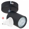 35796 4 stropni bodove svitidlo led viki 1x gu10 cerne 1x led zarovka