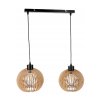 33987 stropni led svitidlo loft 2xe27 wood cerne