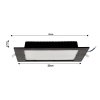 40740 1 40740 1 ctvercovy led pabel zapusteny cerny 18w pc neutralni bila