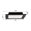 40734 1 40734 1 ctvercovy led panel zapusteny cerny 12w pc neutralni bila