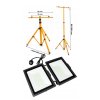 52816 3 2x100w led reflektor se stojanem studena barva