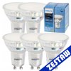 SADA 5x žiarovka Philips GU10 4,9W 550lm 112lm/W 6500K EyeComfort CorePro
