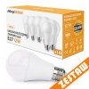 SADA 10x LED žiarovka E27 12W - studena biela