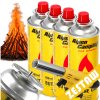 4× plynová kartuša – náplň do variča 400 ml, plynový horák, opaľovač