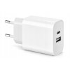 Rýchla sieťová nabíjačka USB / USB-C / USB-A + kábel USB-C 1 m (100 cm), 20 W – sada