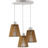 Drevená závesná stropná lampa E27