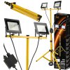 Sada 2x50W LED reflektorov so stojanom - studená farba