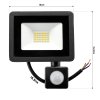 LED reflektor 30W 2700lm so senzorom pohybu, súmrakový reflektor IP65