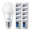 SADA 10 LED žiaroviek E27 8W 806lm PHILIPS tepla biela 2700K A60