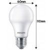 SADA 10 LED žiaroviek E27 8W 806lm PHILIPS tepla biela 2700K A60