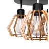 Stropná závesná lampa 3xe27 diamond wood