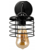 Nástenná lampa LED LOFT edison čierna 1xe27