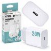 Nabíjačka cube fast usb-c biela sieťová 20W pre telefón