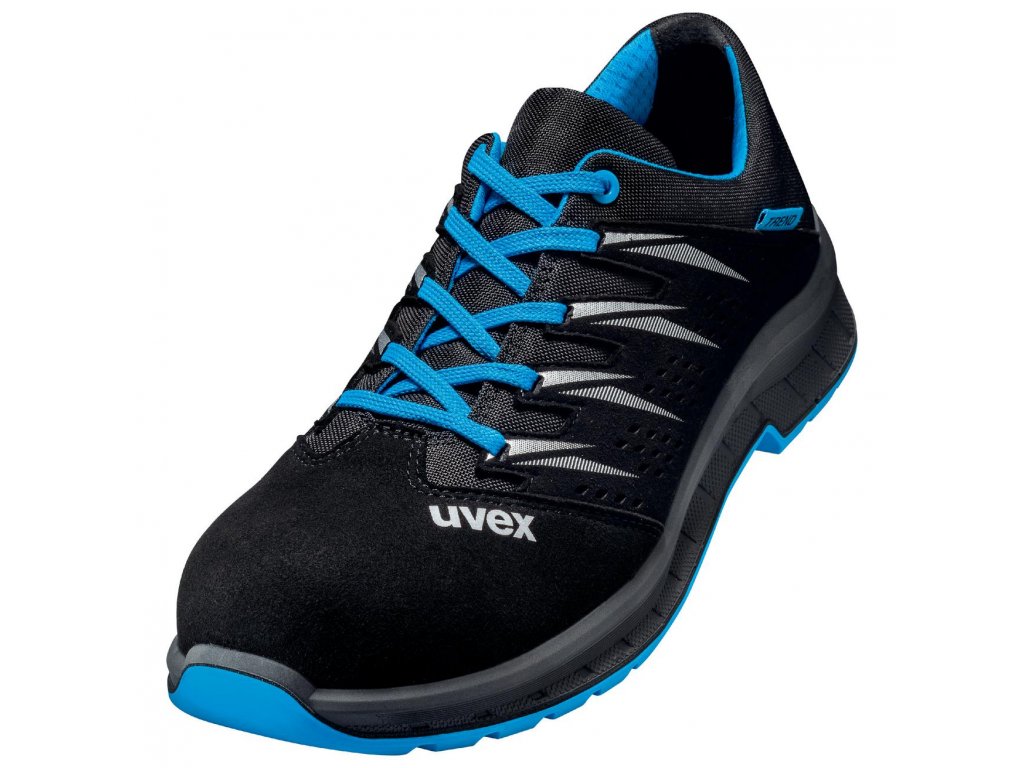 Perf. polobotka obuv uvex 2 trend, šíře 11, S1 SRC, černá/modrá 6937 (Velikost 36, Kód produktu 6937836)